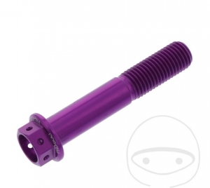 Surub cap hexagonal Pro Bolt M10 x 1.25 x 55 mm aluminiu Racing violet - JM