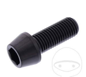 Surub cap rotund conic Pro Bolt M10 x 1.25 x 25 mm inox A4 negru - JM