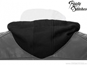 Tampa de jaqueta de motocicleta Rusty Stitches Preto-Branco (preto-branco) - Rusty Stitches