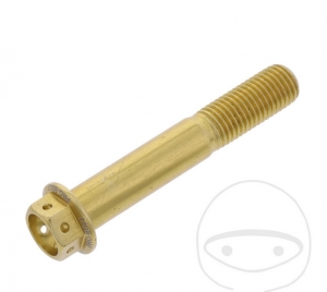 Tampa sextavada Pro Bolt M10 x 1,25 x 60 mm alumínio Racing dourado - JM