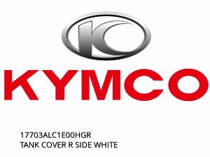 TANK COVER R SIDE WHITE - 17703ALC1E00HGR - Kymco