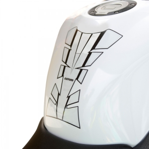 Tank decal moto Sheer Arrow (Silver) - Oxford