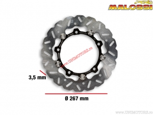 Tarcza hamulcowa przednia Whoop (średnica zewnętrzna 267mm / grubość 3,5mm) - MBK Evolis 250 ie 4T LC ('14 ->) - Malossi