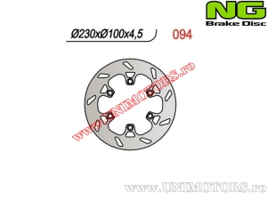 Tarcza hamulcowa tylna - Kawasaki KLX 250 R ('94-'96) / KX 250 ('00-'02) / KLX 650 ('93-'01) - (NG)