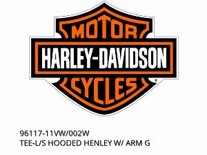 TEE-L/S KAPUZEN-HENLEY MIT ARM G - 96117-11VW/002W - Harley-Davidson