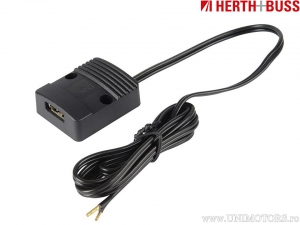 Toma de corriente USB para motocicleta 3A montaje en superficie - Herth+Buss