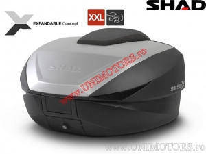 Topcase (caja superior) - SH59X - expandible (46-58L) (aluminio / plástico - negro) - Shad