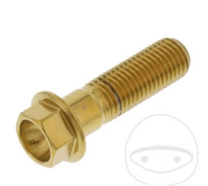 Tornillo de cabeza hexagonal Pro Bolt M10 x 1.25 x 35 mm acero inoxidable A4 dorado - JM