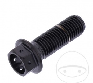 Tornillo de cabeza hexagonal Pro Bolt M10 x 1.50 x 30 mm de acero inoxidable A4 Racing negro - JM