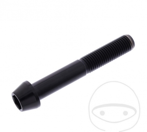 Tornillo de tapa cónica redonda Pro Bolt M10 x 1.25 x 65 mm acero inoxidable A4 negro - JM