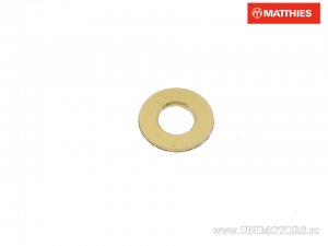 Tornillo Saiba M3 3.00 x 7.00 x 0.55 mm de aluminio dorado - JM