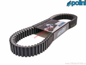 Transmission belt (908x31.2x16mm / angle 28°) - Kymco AK 550i 4T H2O E4 ('17-'20) / AK 550i 4T H2O E5 ('21->) - Polini