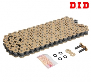 Transmission chain 525x124L X-ring DID Pro Street 525VX3 - color: gold + black - DID