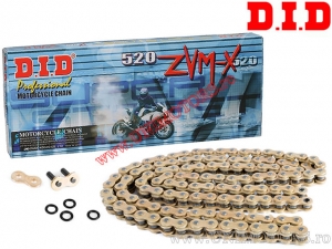 Transmission Chain DID X-Ring - 520ZVM-X (gold/gold) - 104 links - DID