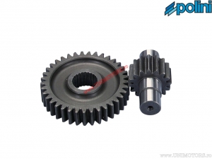 Transmission secondaire Z 16/37 - Piaggio Quartz 50 H2O 2T ('91-'94) / Zip RST Fast Rider 50 AIR 2T ('96-'99) - Polini