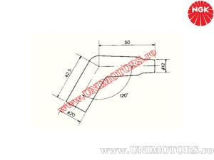 Tubo candela VD05FMH - (NGK)