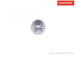 Tuerca autoblocante Pro Bolt M3 x 0.50 mm aluminio plateado - JM