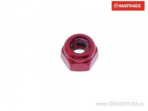 Tuerca autoblocante Pro Bolt M4 x 0.70 mm aluminio rojo - JM