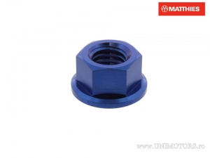 Tuerca Bridada de Titanio Azul Pro Bolt M8 x 1.25 mm