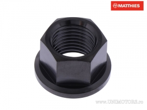 Tuerca con collar Pro Bolt M12 x 1.25 mm titanio negro - JM