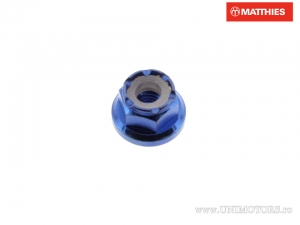 Tuerca de collar de bloqueo automático Pro Bolt M3 x 0.50 mm titanio azul - JM