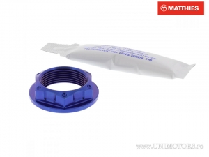 Tuerca de eje M25 x 1.25 mm x 30 mm titanio azul - Ducati GT 1000 / Monster 696 Anniversary AB / MV Agusta Brutale 800 - JM