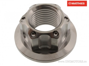 Tuerca del eje M16 x 1.50 mm de titanio - BMW F 650 800 GS / Honda CB 500 / XL 650 V Transalp / Triumph America 865 - JM