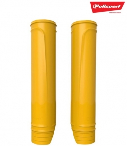 Upper fork protection set - color: yellow - Cross / Enduro motorcycles - Polisport