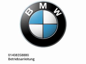 User manual - 01408358880 - BMW