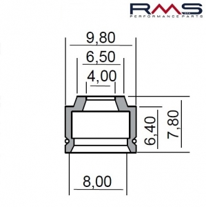 Valve stem seal - Honda CBR 250 / CB-CBF / Silverwing / Malaguti Madison 125 / MBK Skyliner / Yamaha Majesty 125-150cc - RMS