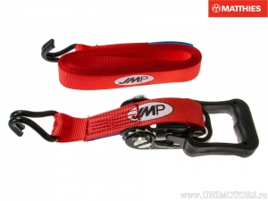 Verstelbare riem 5 m x 33 mm rood - JM