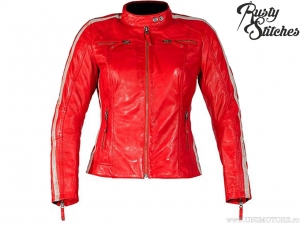 Veste de moto pour femme Rusty Stitches Uma Red (rouge) - Rusty Stitches