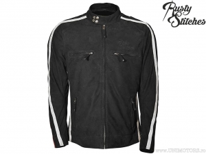 Veste de moto Rusty Stitches Billy Nubuck Black - Rusty Stitches