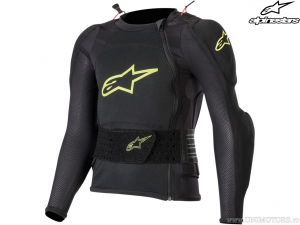 Veste de protection Enduro/Cross Youth (Enfants) Bionic Plus (Noir/Jaune) - Alpinestars