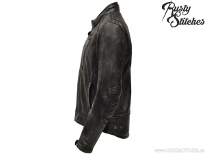 Veste moto Rusty Stitches Stevie Noir Anthracite - Rusty Stitches