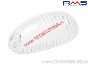 Vidro de sinalização frontal branco esquerdo - Gilera Typhoon / Storm / Piaggio NTT / NRG / Zip Fast Rider / Zip SP - (RMS)