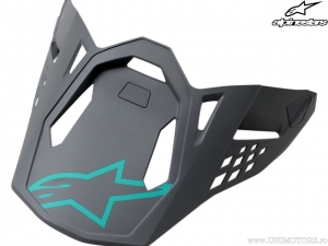 Viseira de capacete enduro / cross Radium (cinza / turquesa fosco) - Alpinestars