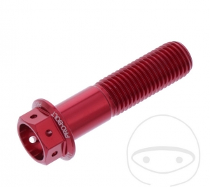 Vite a testa esagonale Pro Bolt M10 x 1.25 x 40 mm in alluminio Racing rosso - JM