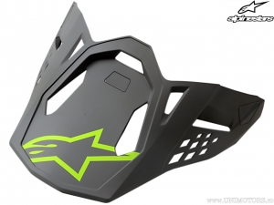 Vizier voor enduro / cross helm Radium (grijs / mat geel) - Alpinestars