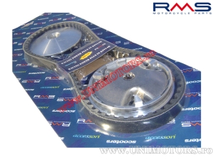 Volledige variator en transmissieriem - Aprilia / Malaguti / MBK / Minarelli / Yamaha 50cc 2T - RMS