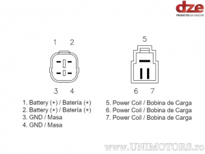 Voltage regulator (rectifier) - Suzuki LT-A 700 Kingquad ('05-'08) - DZE