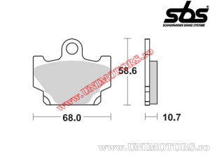 Voorremblokken - SBS 550HF (keramisch) - (SBS)