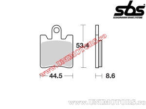 Voorremblokken - SBS 740HS (metalen / gesinterd) - (SBS)