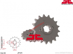 Voorste tandwiel Yamaha XJ 550 ('81-'84) / XJ 600 ('84-'91) / XS 400 DOHC ('82-'84)- JTF 571 - JT