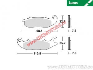 Vordere Bremsbeläge - MCB759 organisch - Lucas TRW