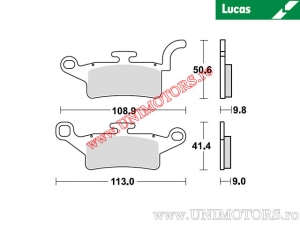 Vordere Bremsbeläge - MCB835 organisch - Lucas TRW