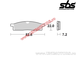 Vordere Bremsbeläge - SBS 136HF (Keramik) - (SBS)