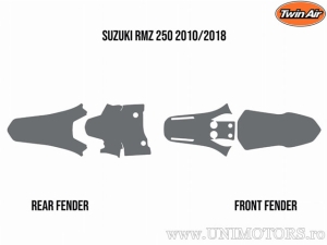 Vuilafstotende spons set - Suzuki RM-Z 250 ('10-'18) - Twin Air