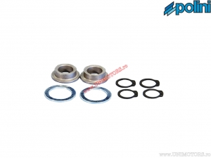 Wheel axle kit - Piaggio Zip 50 2T AIR (model 2000) / Zip 50 2T SP H2O (2001) / Vespa ET2 / LX 50 2T / S 50 2T - Polini