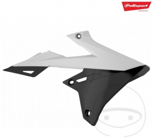 White and black radiator fairing - Polisport - Suzuki RM-Z 450 ('18-'19) - JM